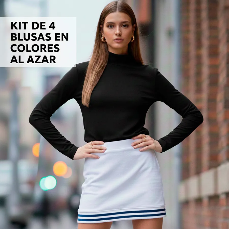 POLO-UNI-N KIT DE 4 BLUSAS 8059
